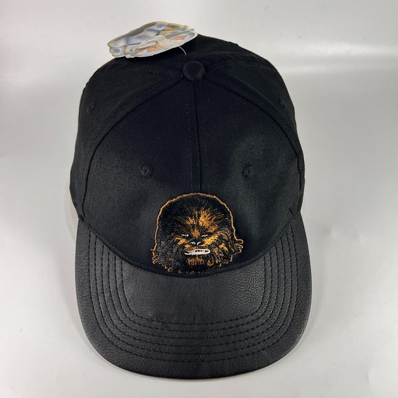Disney Chewbacca Snapback Cap Hat Black Star Wars Lucasfilm Theme Park Mens - Picture 6 of 15